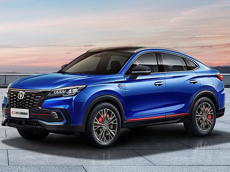 Changan CS85 Coupe: вид спереди сбоку