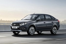 ВАЗ (Lada) Granta Active Cross: вид спереди сбоку в движении