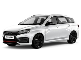 ВАЗ (Lada) Vesta SW Sport: вид спереди сбоку