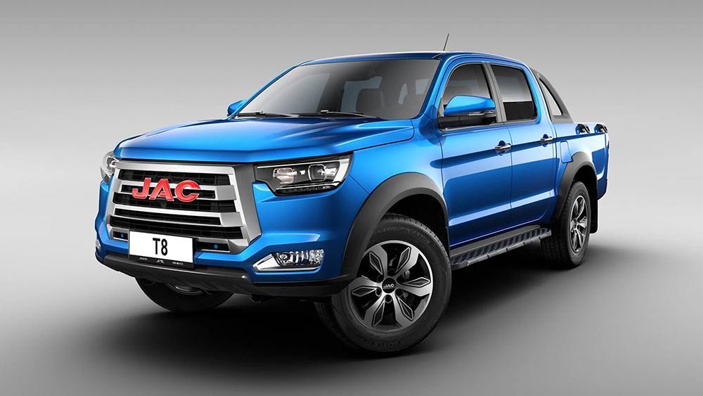 JAC T8: вид спереди сбоку