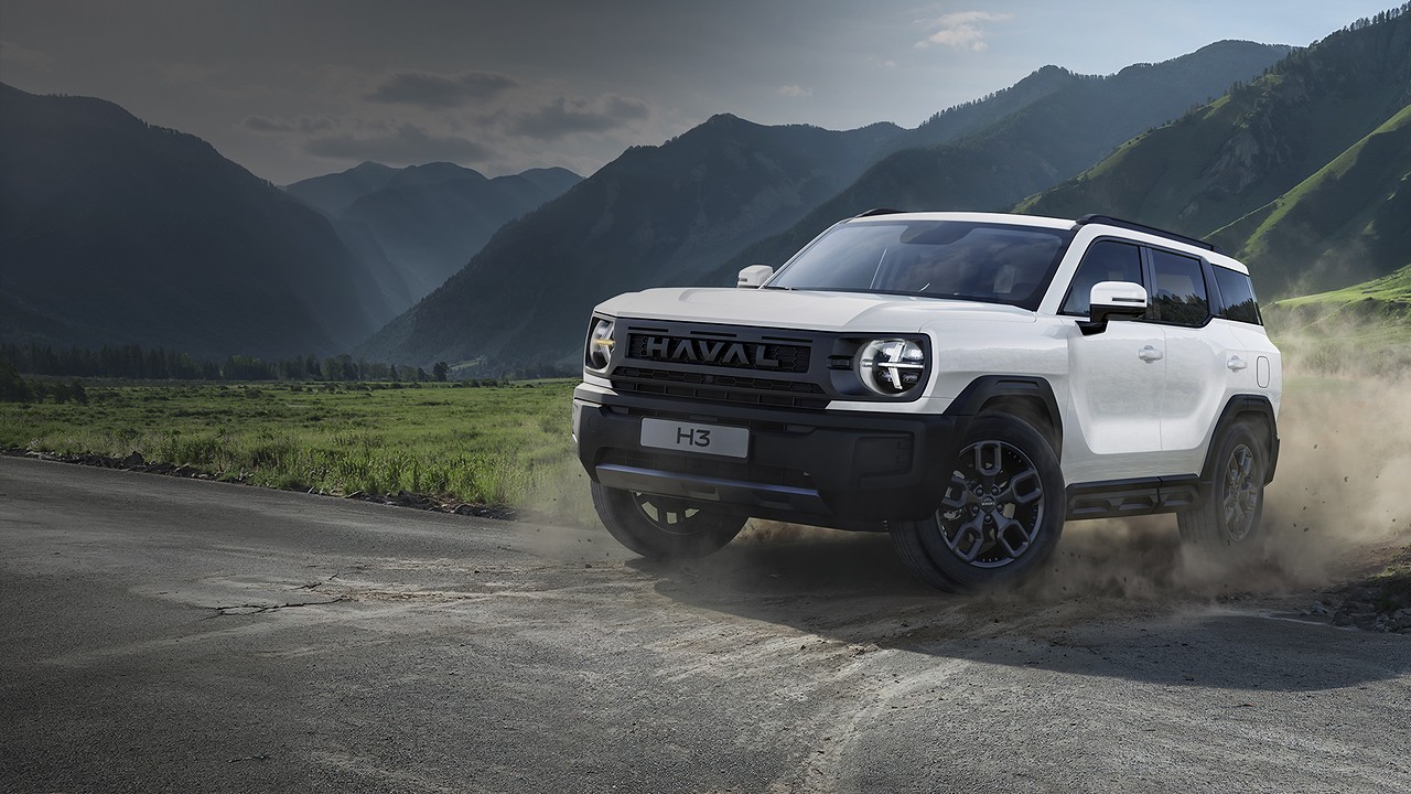 Haval H3: вид спереди сбоку