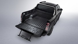 Haval Poer: вид сзади сбоку с открытым бортом