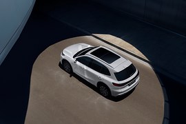 Geely EX5 Гибрид: вид сверху