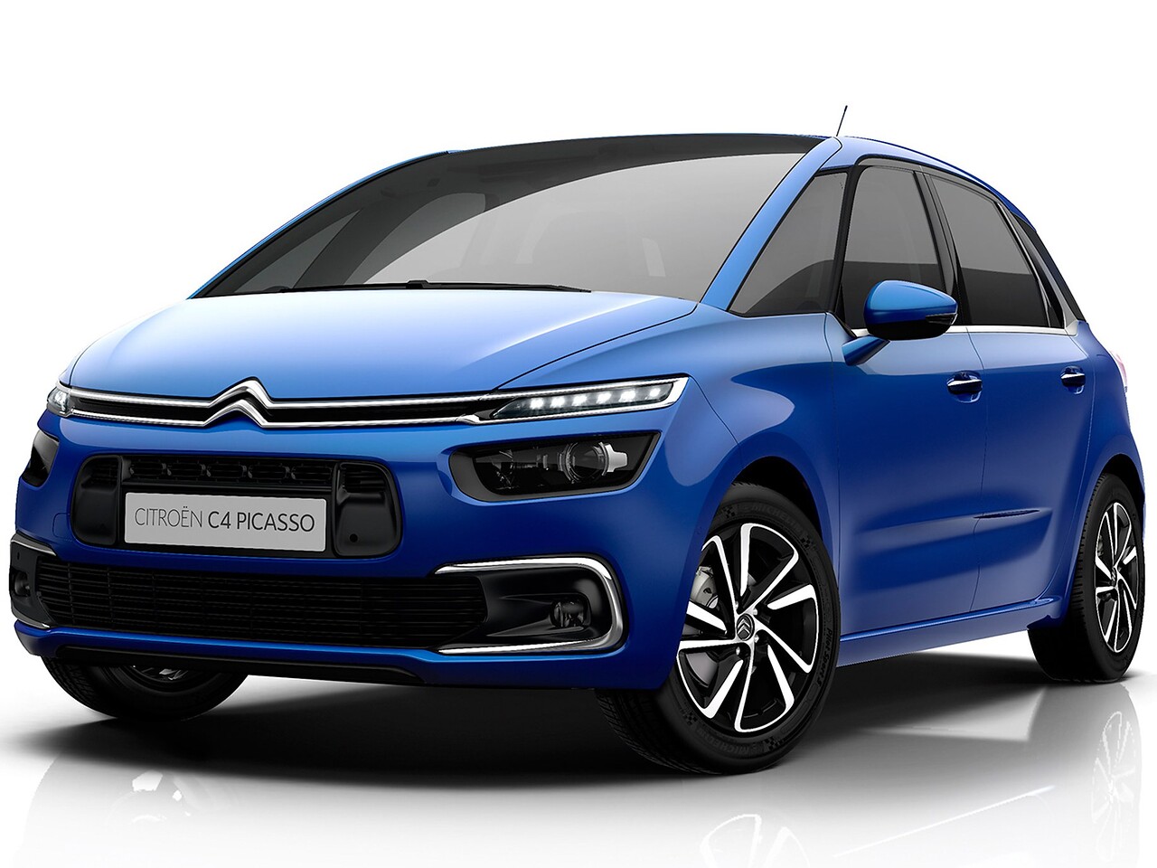 Citroen C4 Picasso 1.6 THP AT Live: Три четверти спереди в студии на белом фоне