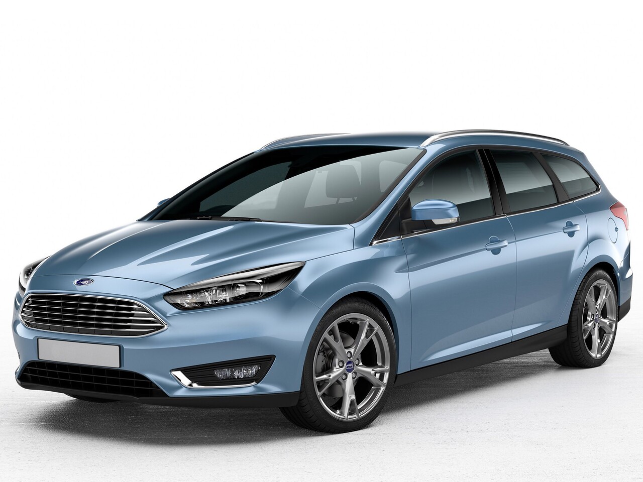 Ford Focus универсал 1.6 (125 л.с.) AT Ultra Comfort: Три четверти спереди в студии на белом фоне