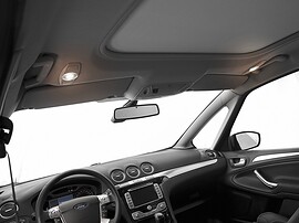 Ford S-MAX 2.0 TDCi MT Titanium: Потолок с люком и зеркалом заднего вида