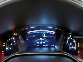 Honda CR-V 2.0 AT Executive: Крупный план приборной панели