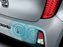 KIA Picanto хэтчбек 5-дв. 1.2 AT Comfort: Крупный план парковочного датчика