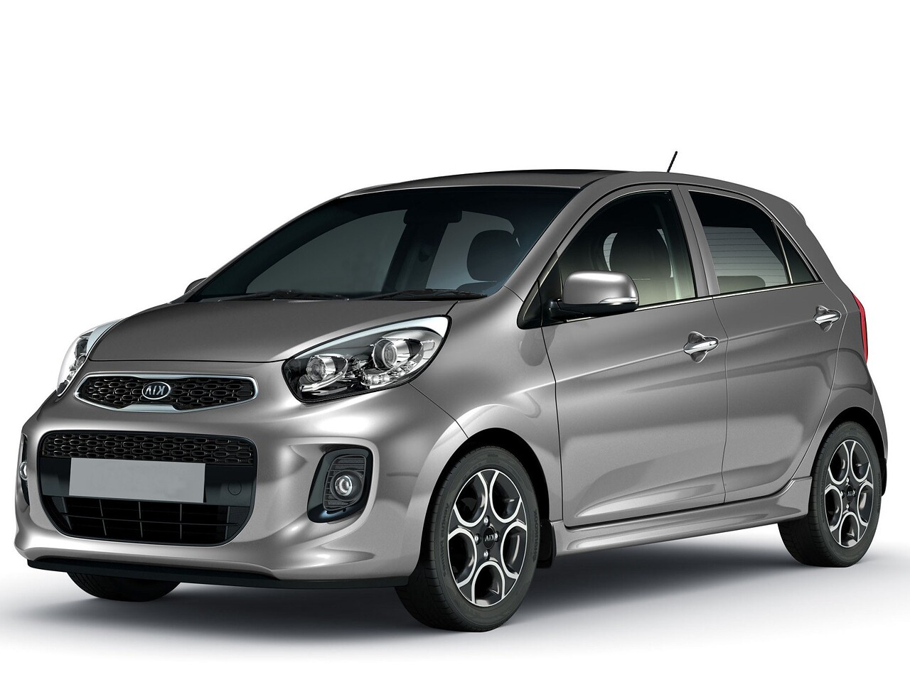 KIA Picanto Хэтчбек (II поколение рестайлинг, 2015 - 2017 г.в.): Три четверти спереди в студии