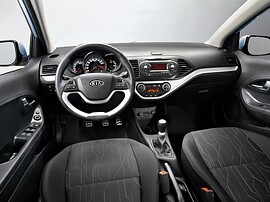 KIA Picanto хэтчбек 5-дв. 1.0 MT Classic: Салон, руль и передние сиденья
