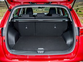 KIA Sportage (IV поколение рестайлинг, 2018 - 2020 г.в.): Открытый багажник
