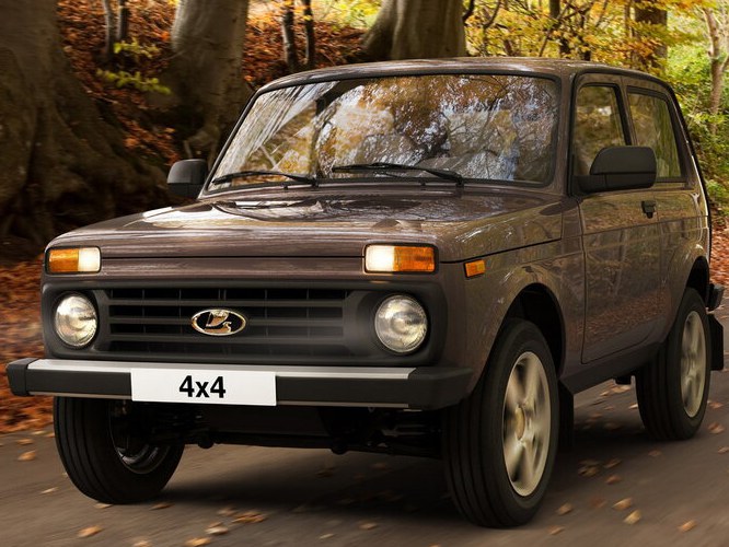 ВАЗ (Lada) 4x4 Нива (2121) 3-дв. (I поколение рестайлинг, 2019 - 2021 г.в.): вид спереди сбоку