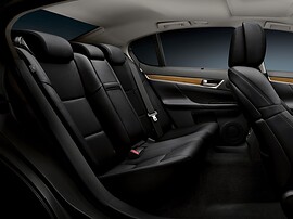 Lexus GS (IV поколение, 2012 - 2015 г.в.): Задний ряд, чёрная кожа