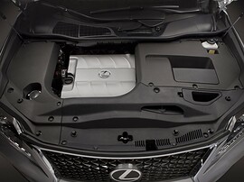 Lexus RX (III поколение рестайлинг, 2012 - 2015 г.в.): Моторный отсек сверху