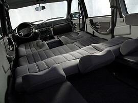 УАЗ Patriot 2.3d MT Comfort: сложенные сиденья