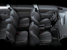 Mazda 5 (III поколение, 2010 - 2015 г.в.): салон сверху