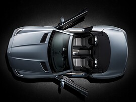 Mercedes-Benz SLK-Класс 1.8 AT 250: Сверху с открытыми дверями