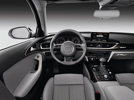 Audi A6 седан (C7, 2010 - 2014 г.в.): салон, руль