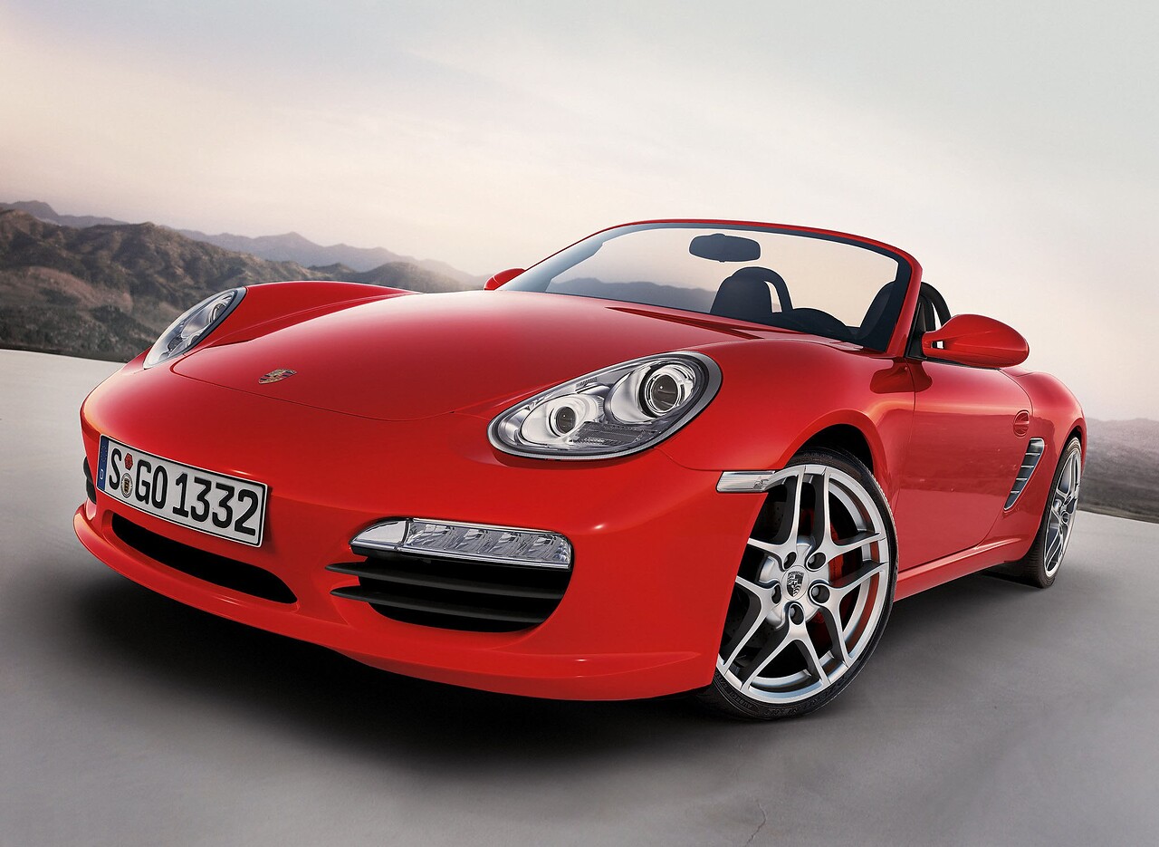 Porsche Boxster S (987, 2006 - 2014 г.в.): Три четверти спереди в студии