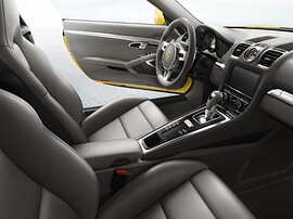 Porsche Cayman 3.4 MT S: Салон с серыми сиденьями