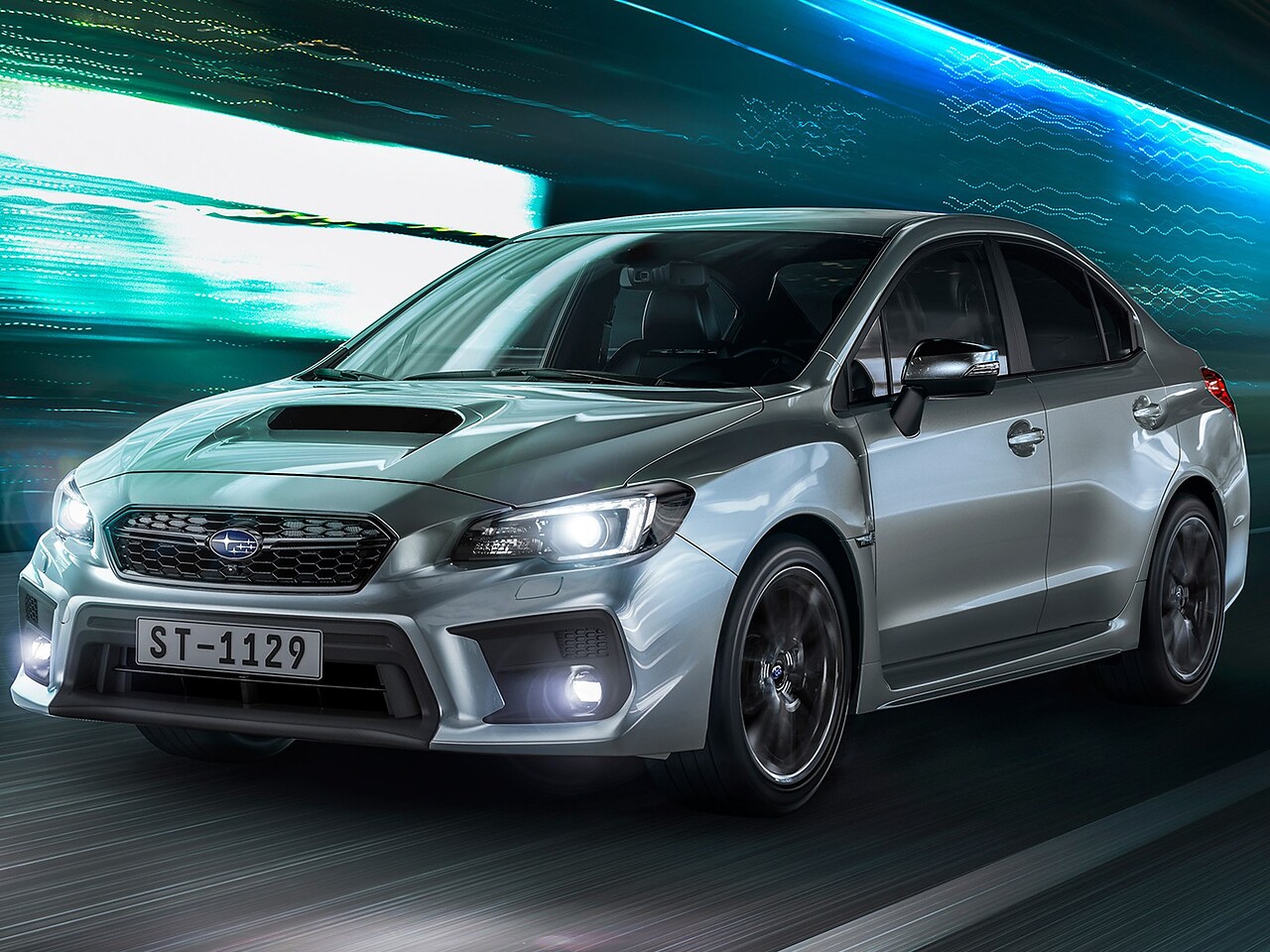 Subaru WRX (IV поколение рестайлинг, 2017 - 2021 г.в.): Три четверти спереди в тоннеле