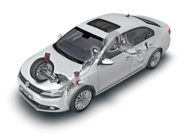 Volkswagen Jetta седан 1.6 AT Comfortline: прозрачная схема кузова