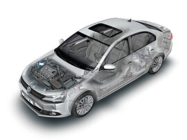Volkswagen Jetta седан 1.6 AT Comfortline: прозрачная схема двигателя