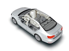 Volkswagen Jetta седан 1.6 AT Comfortline: схема подушек безопасности