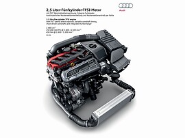 Audi TT RS купе (8J, 2009 - 2010 г.в.): Двигатель в сборе с интеркулером