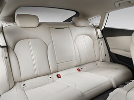 Audi A7 лифтбек (I поколение, 2010 - 2014 г.в.): Задний ряд, светлая кожа