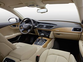 Audi A7 лифтбек (I поколение, 2010 - 2014 г.в.): Салон, бежевые сиденья