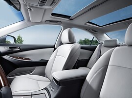 Lexus ES (V поколение, 2009 - 2012 г.в.): Передние сиденья, светлая кожа