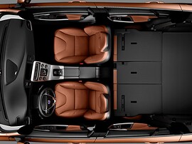 Volvo V60 (I поколение, 2010 - 2014 г.в.): Салон сверху, задний ряд сложен