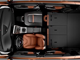 Volvo V60 (I поколение, 2010 - 2014 г.в.): Салон сверху, переднее и задние сиденья сложены