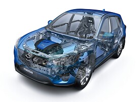 Mazda CX-5 (I поколение, 2011 - 2015 г.в.): вид спереди сбоку