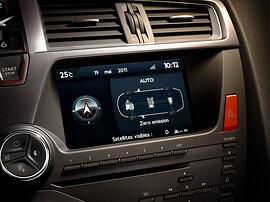 Citroen DS5 (I поколение, 2011 - 2015 г.в.): экран