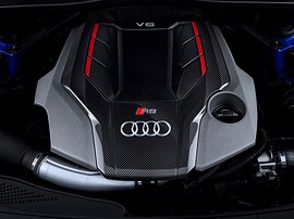 Audi RS4 универсал (9V, 2017 - 2020 г.в.): подкапотное пространство