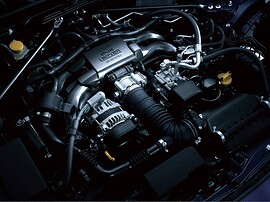 Subaru BRZ 2.0 AT: подкапотное пространство