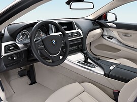BMW 6-я серия купе 4.4i xDrive AT 650i: салон, руль и педали