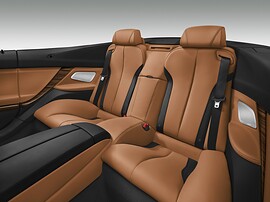 BMW 6-я серия кабриолет (F13 рестайлинг, 2015 - 2018 г.в.): салон, задний ряд