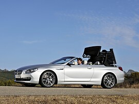 BMW 6-я серия кабриолет (F13, 2010 - 2015 г.в.): складывание мягкого верха
