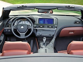 BMW 6-я серия кабриолет (F13, 2010 - 2015 г.в.): салон, коричневая отделка