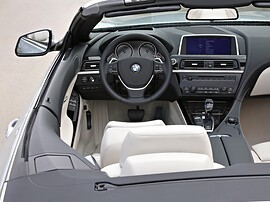 BMW 6-я серия кабриолет (F13, 2010 - 2015 г.в.): салон, приборная панель