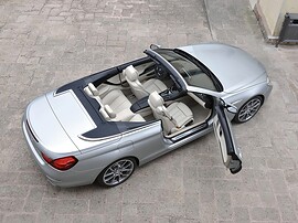 BMW 6-я серия кабриолет (F13, 2010 - 2015 г.в.): вид сверху с открытыми дверями