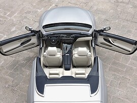 BMW 6-я серия кабриолет (F13, 2010 - 2015 г.в.): вид сверху с открытыми дверями