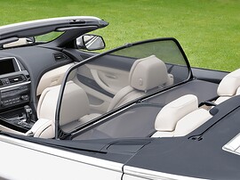 BMW 6-я серия кабриолет (F13, 2010 - 2015 г.в.): салон, задний ряд с дефлектором