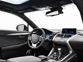Lexus NX (I поколение, 2014 - 2017 г.в.): салон, руль и консоль