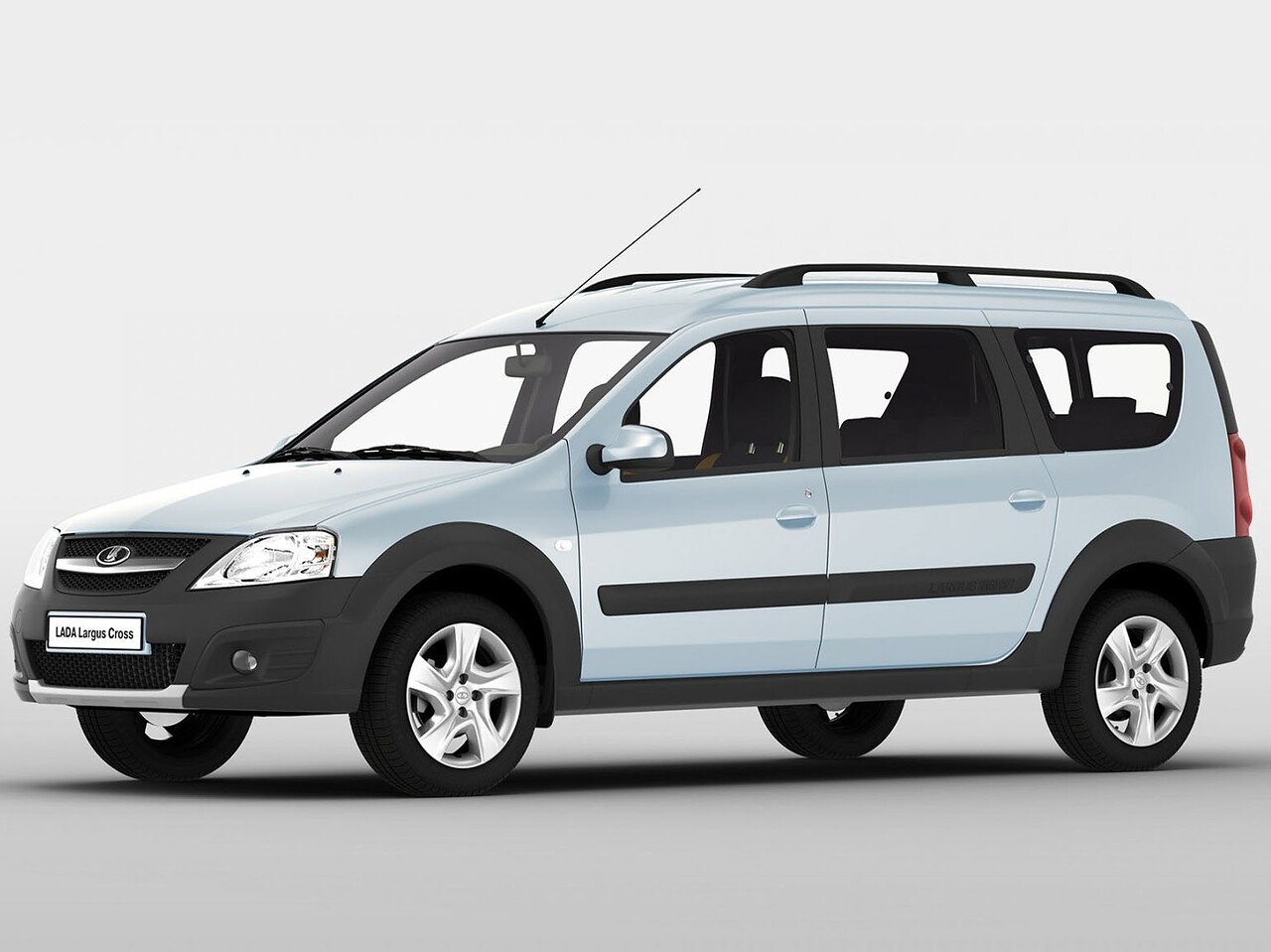 ВАЗ (Lada) Largus Cross 1.6 (106 л.с) MT Quest 7 мест: вид спереди сбоку