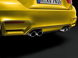 BMW M4 купе (F32, 2014 - 2016 г.в.): выхлопные трубы