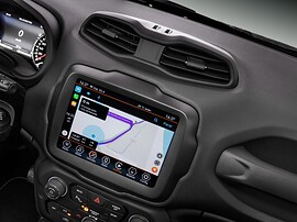 Jeep Renegade (BU рестайлинг, 2018 - 2021 г.в.): экран мультимедиа